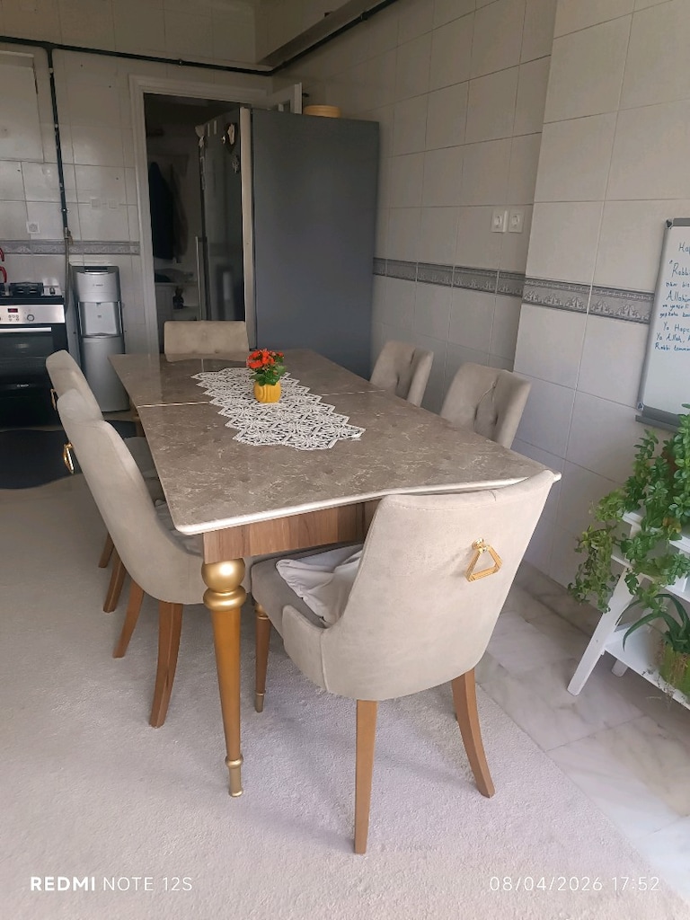 çok şık çok güzel özel yapım bir masa sandalye takımı - 7