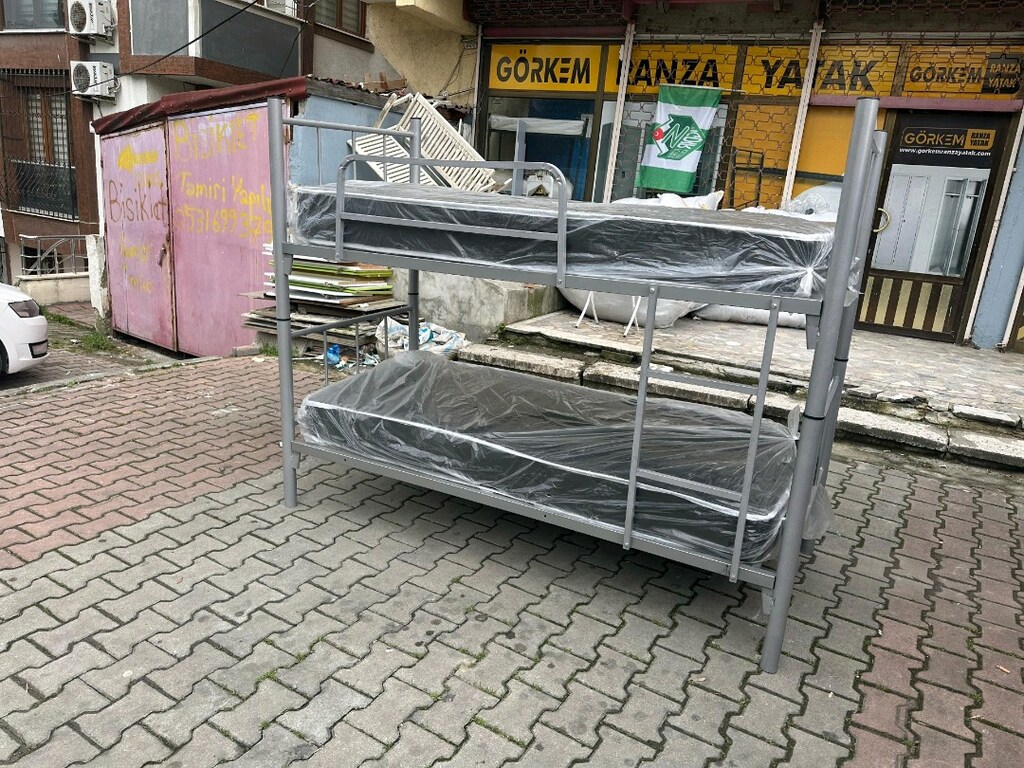 METAL GRI RANZA 2 YATAK FİYATA DAHİLDİR ÜCRETSİZ TESLIMAT - 8
