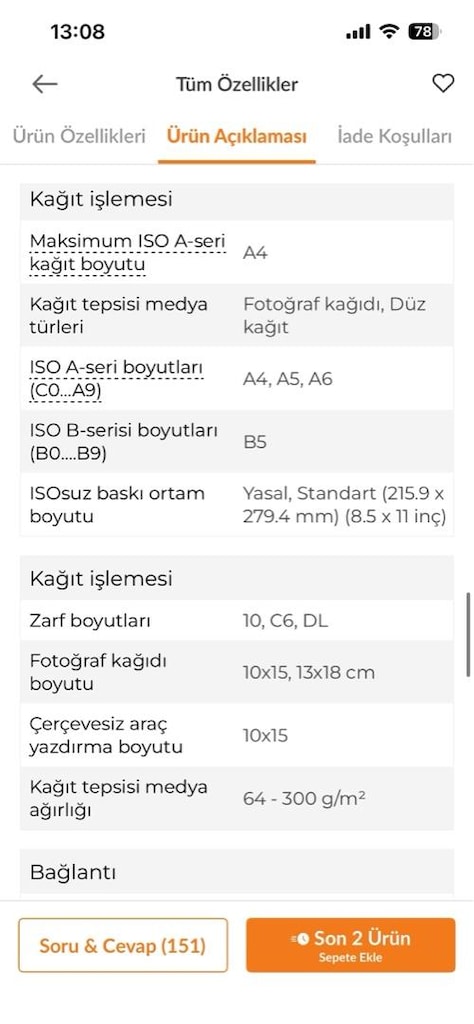 Sıfır Ayarında Garantili Epson L3211 Tanklı Yazıcı (Pazarlık payı var) - 18
