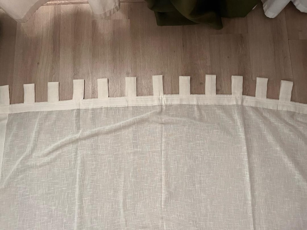 Özel Dikim Fon Perde + Keten Dokulu Tül Takımı + IKEA Perde Çubukları - 4