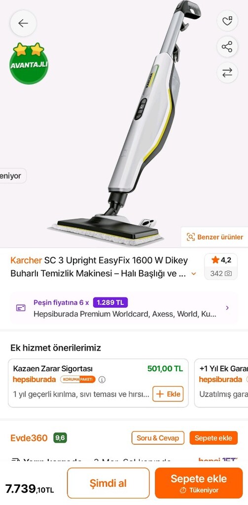 Karcher sc3 upright buharlı temizlik makinesi - 3