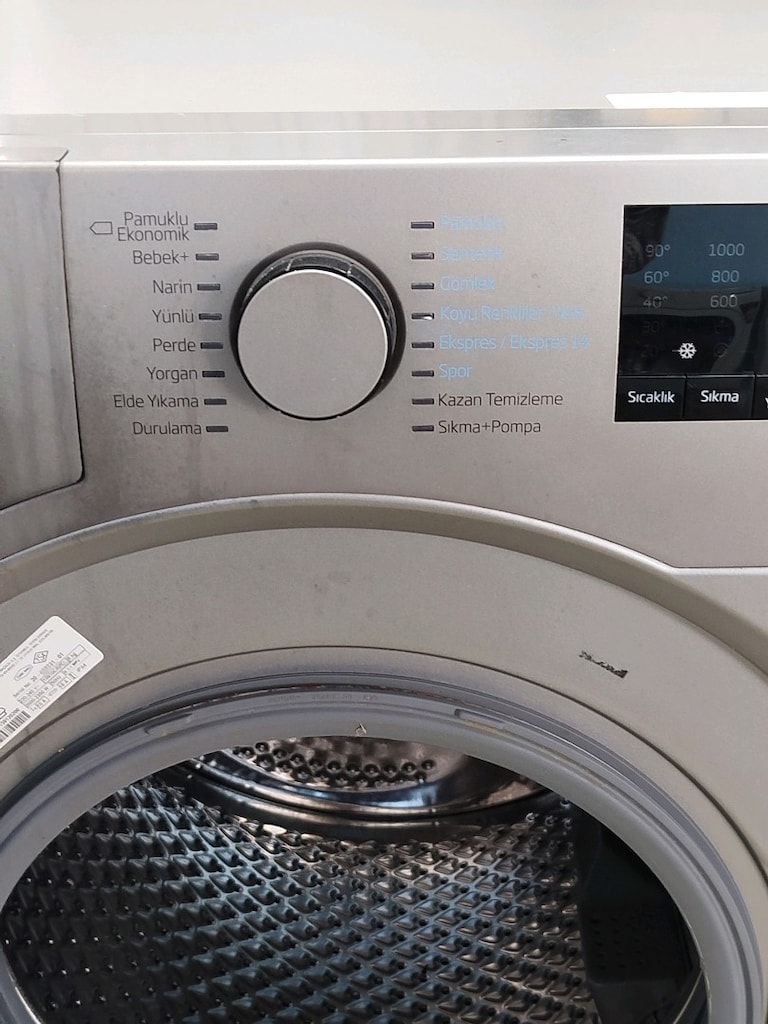 BEKO 9 KG GRİ ÇAMAŞIR MAKİNESİ İZMİR İÇİ 3 AY GARANTİMİZ VARDIR - 6