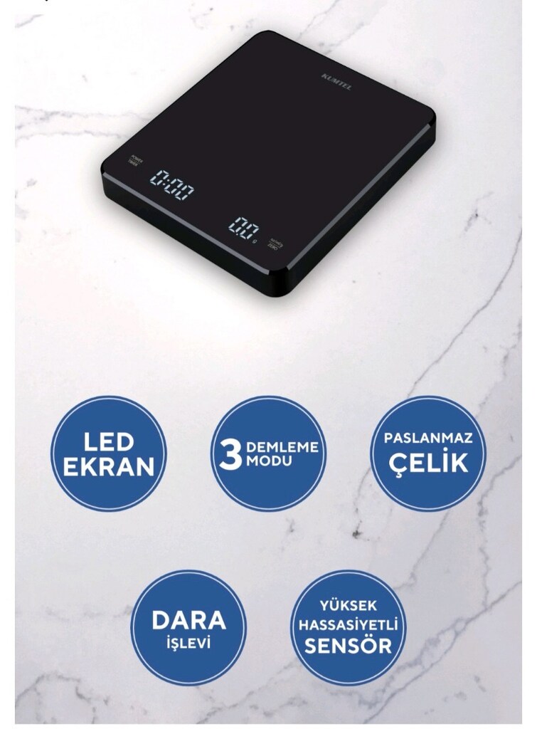 dijital dripper, kahve demleme tartısı - 4