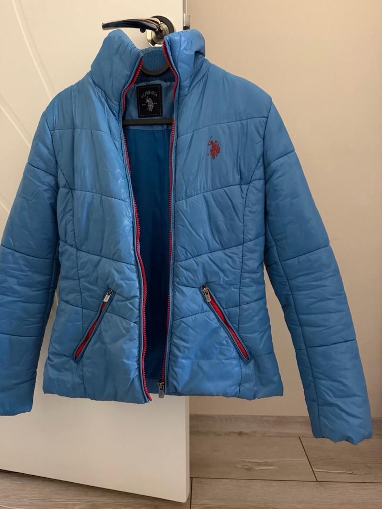 U.S. Polo Assn. Mavi Şişme Mont