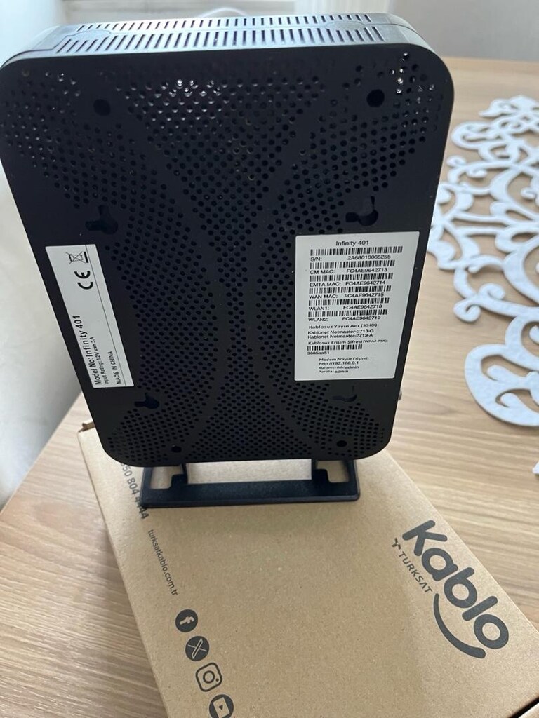 TÜRKSAT KABLONET NETMASTER DOCSİS 3.0 İNFİNİTY 401 MODEM - 5