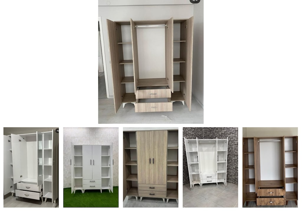 4 kapaklı elbise dolabı hhvegsvgmg - 6