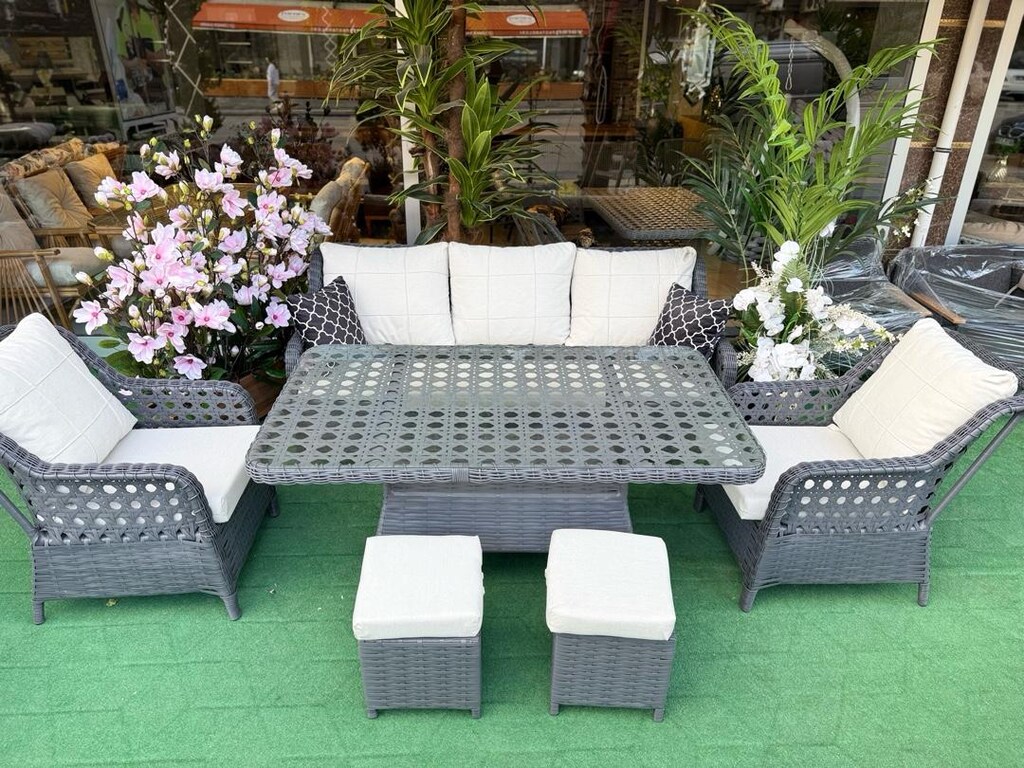 hasır Rattan bahçe balkon takımı - 4