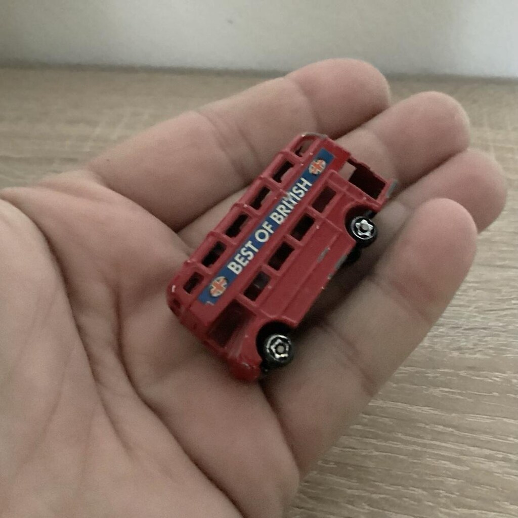 vintage dönem minyatür obje londonbus - 2