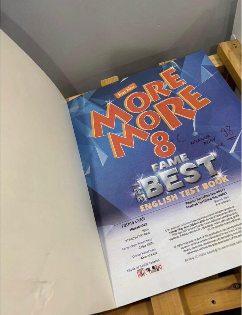 8.Sınıf More More İNGİLİZCE TEST KİTABI - 6