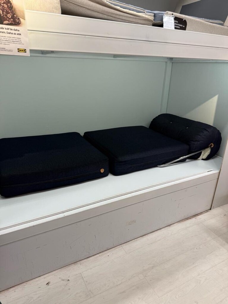 Tekli IKEA YATAK OLAN kot kumaşı koltuk! - 2