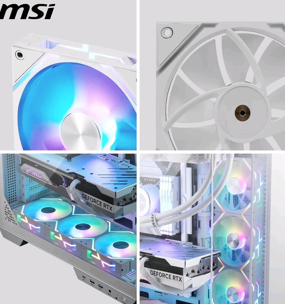 SIFIR MSI EZ120 3X120 ARGB KASA FANI - 5