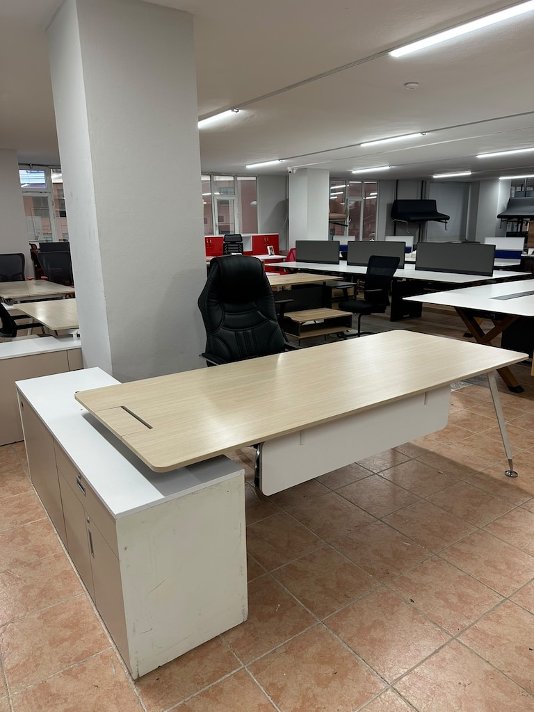 KLAS OFİS ÜSKÜDAR 220x90 NURUS AKÇE YÖNETİCİ MASASI İKİNCİ EL - 4