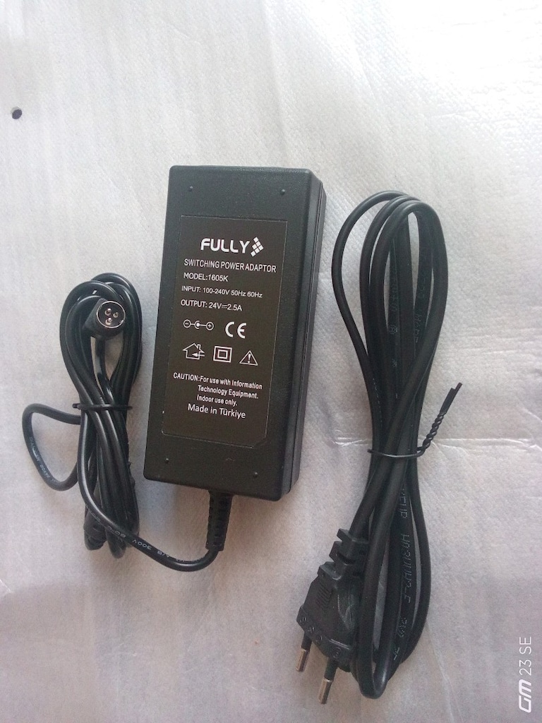 Termal Fiş Yazıcı Adaptörü/ POS Adaptör 24 VOLT 2.5A 3 Pin Barkod Yazı - 2