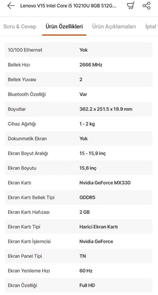 Lenovo V15 bilgisayar - 4