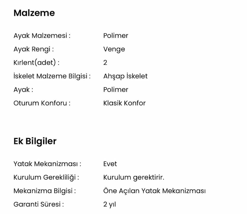 yatak olan koltuk Misafir Koltuğu enza home - 6