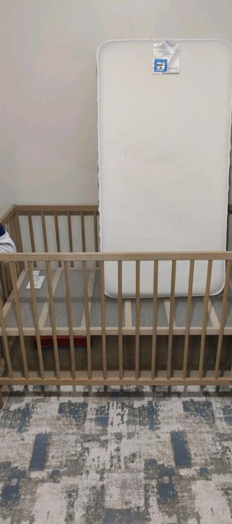 IKEA Sniglar Doğal Ahşap Bebek Beşiği ve Yatağı - Demonte Hazır - 2