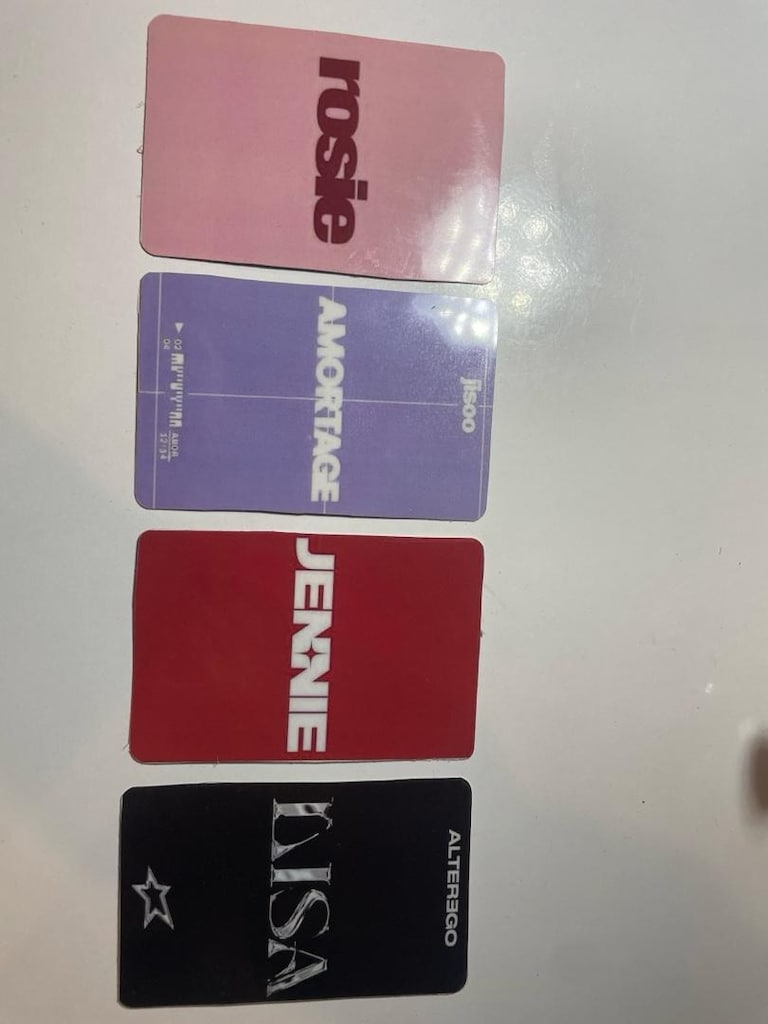 4’lü set blackpink fan made fotokart hediyeli - 4