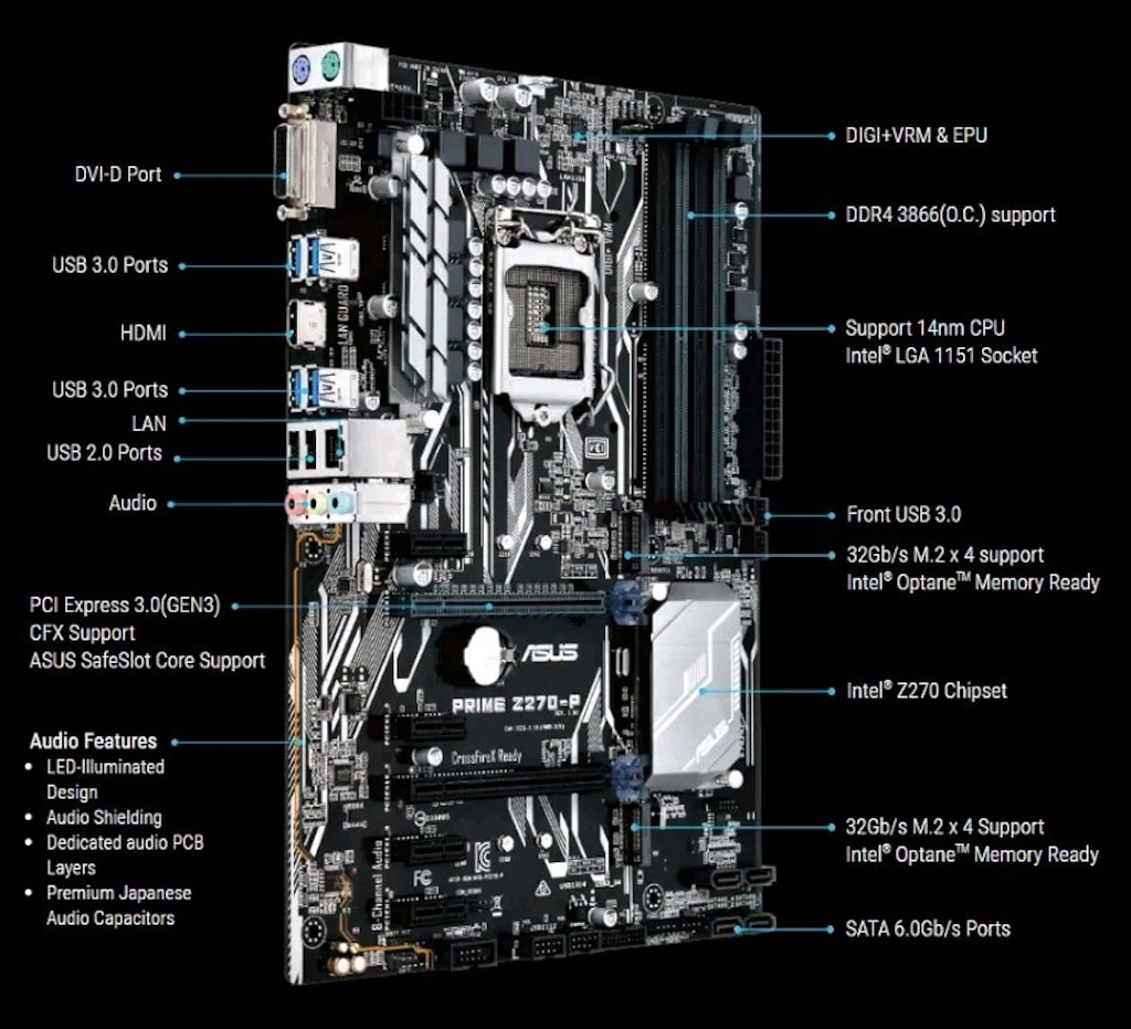 asus prime Z270 anakart(2017) - 2