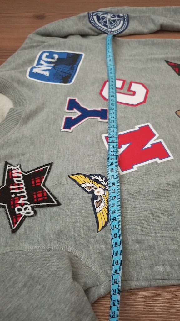 Gri Patch Detaylı NYC Sweatshirt - 9