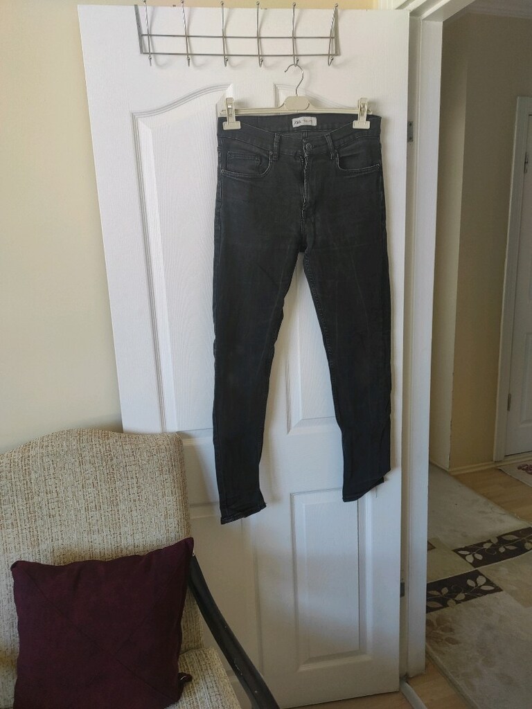 Zara marka erkek siyah pantolon - 5