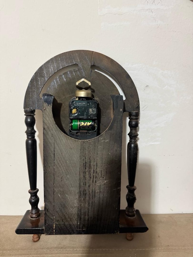 Vintage Singer Ahşap Dekoratif Quartz Duvar Saati - 9