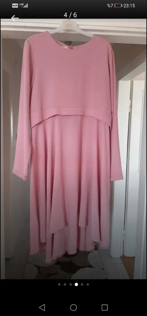 Pembe tunik elbise yeni - 3