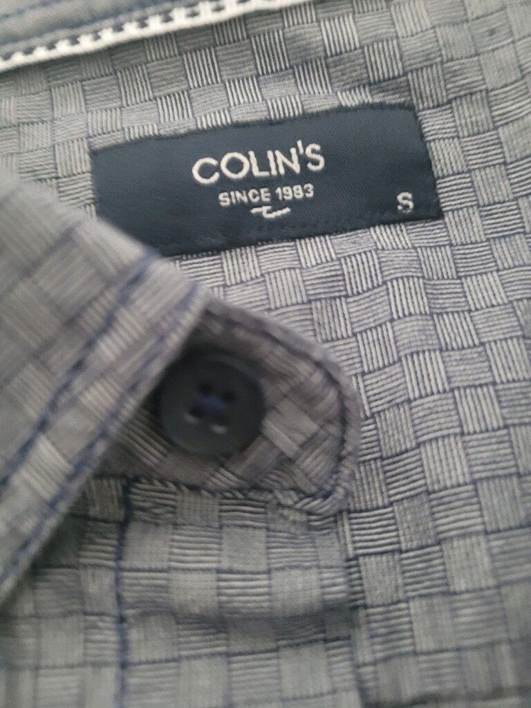 Colin's Gri Desenli S Beden Uzun Kollu Pamuk Gömlek - 8