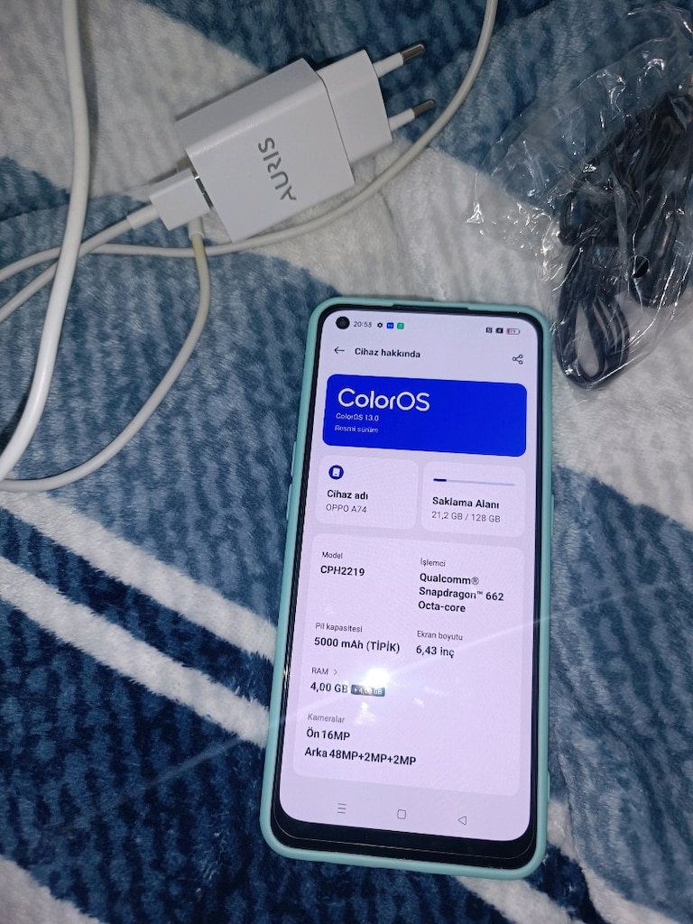 oppo a74 NFC 128gb hafıza 8gb ram yurtiçi cihazı tr - 6
