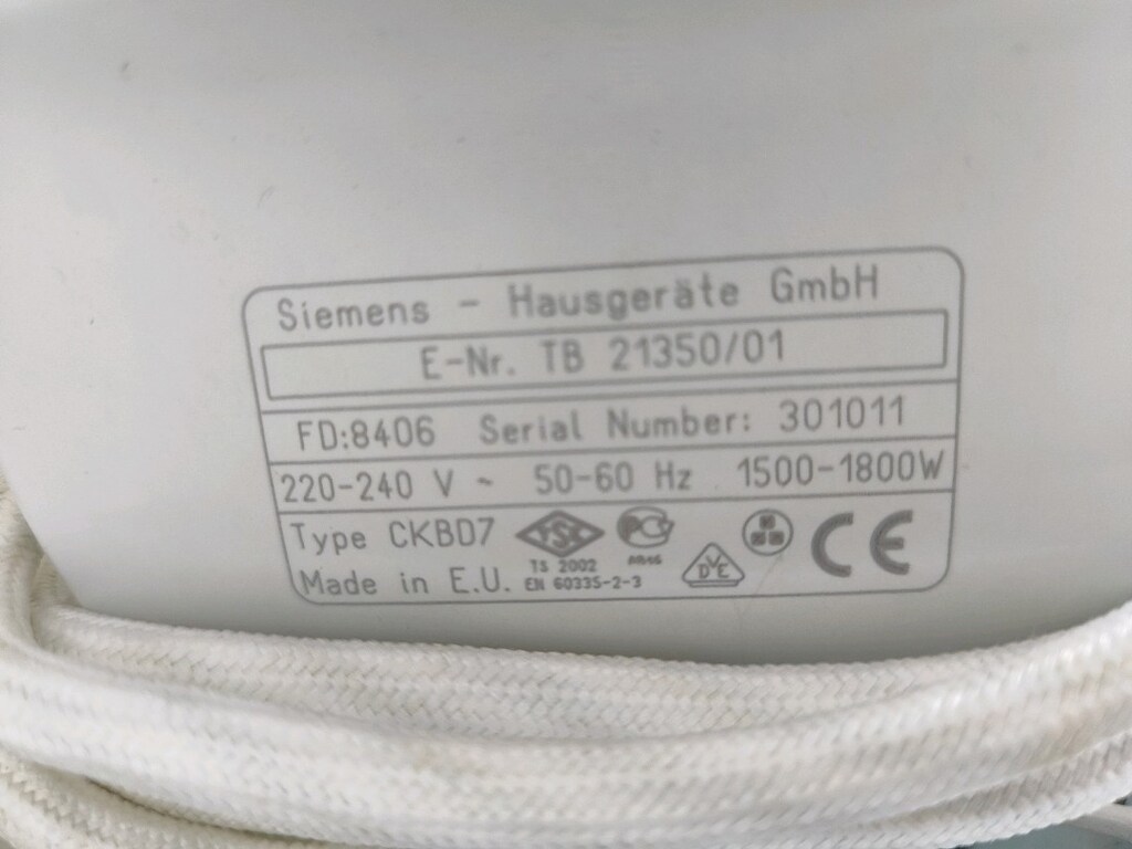 Siemens ütü - 2