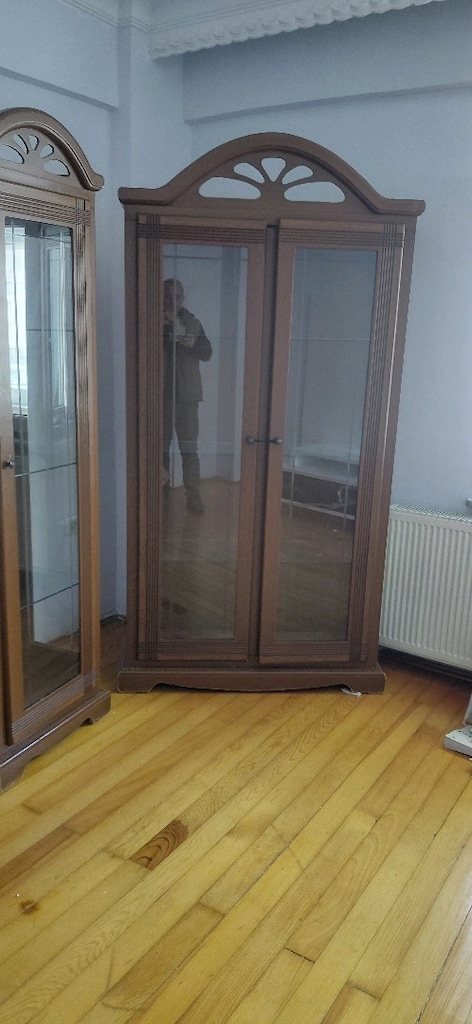 2 Adet Ahşap Camlı Vitrin Takımı – Temiz 1 adet tv ünitesi - 3