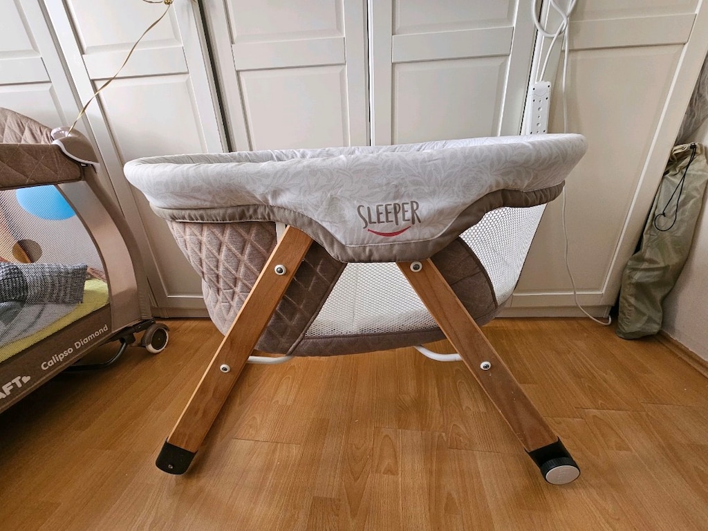 Kiwi Sleeper Reflü Ayarlı Park Yatak Tekerlekli Katlanır Ahşap Beşik - 3