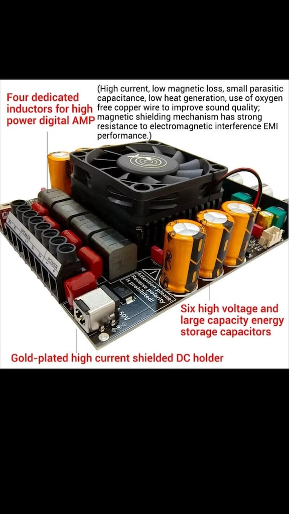 ZK-AS21P 1200W TPA3255 2.1 Bluetoth Amplifikatör potans kablolu - 3