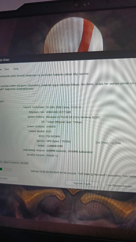 Lenovo Oyun Bilgisayarı - 6