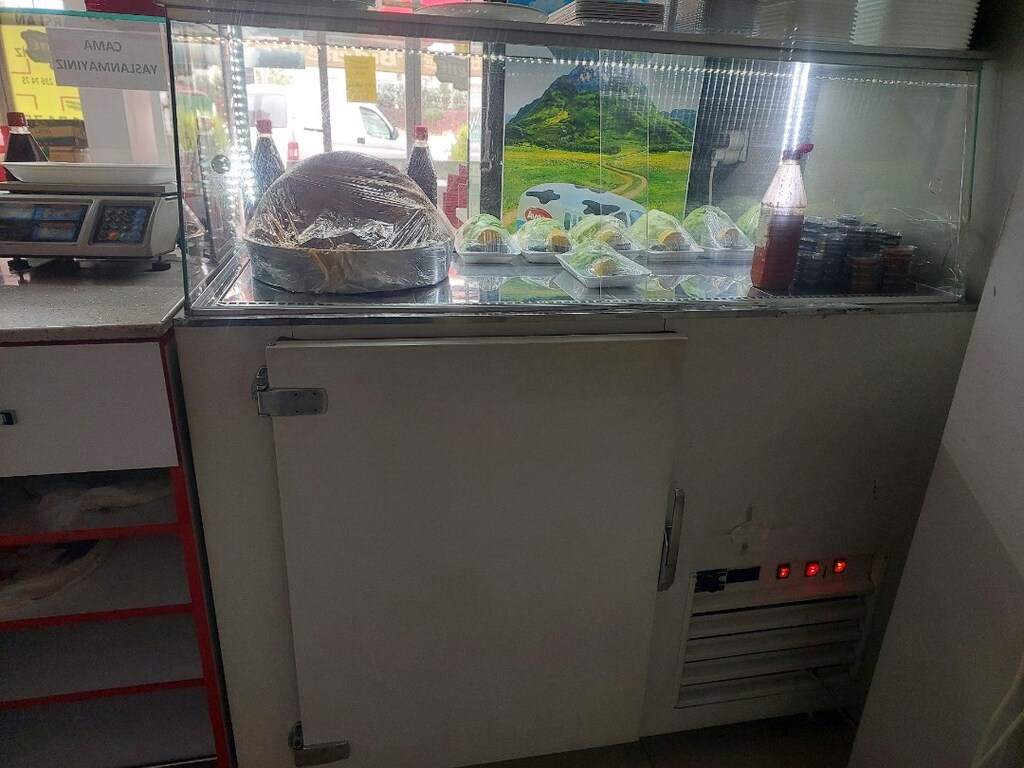 çiğ köfte tezgahı, çiğköfte soğutucu dolabı ve kasa dolabı set - 5
