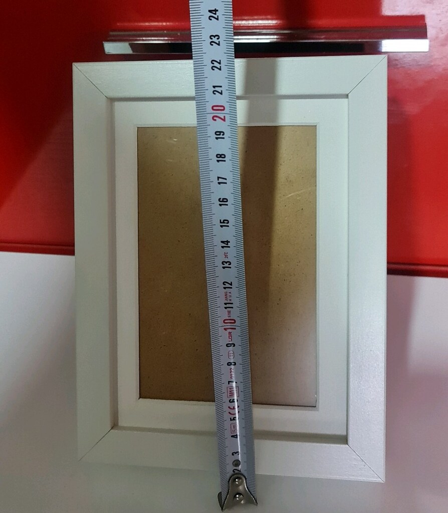 Beyaz ahşap fotoğraf çerçevesi. Tarz ve modern. Sıfır. 15,5x3,5x20 cm - 3