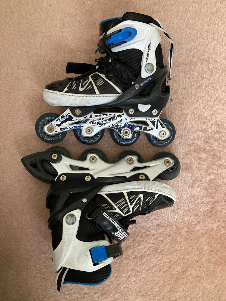 Paten - Voit Siyah-Mavi Inline – Ayarlanabilir Tokalı Tasarım - 6