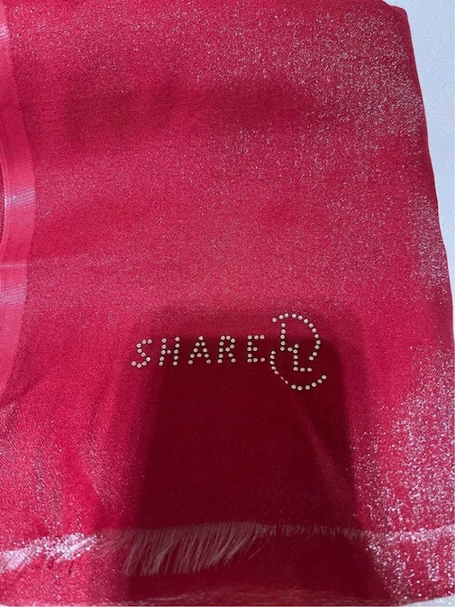 SHARELL KIRMIZI SİMLİ ŞAL