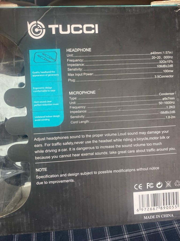 Tucci X6 Oyuncu Kulaklığı (Sıfır Kutulu) - 5