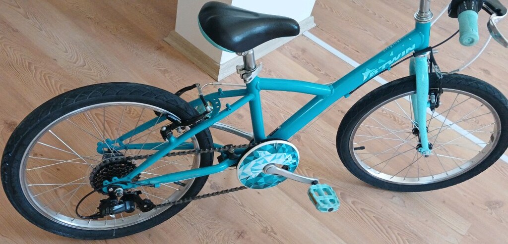 Btwin çocuk bisikleti 20 jant Decathlon YENİ GİBİ Ön Sepetli - 8