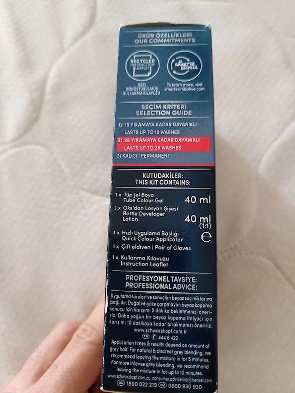 Schwarzkopf Men Perfect 50 Açık Kahve Saç Boyası Sıfır Kapalı Kutu - 5