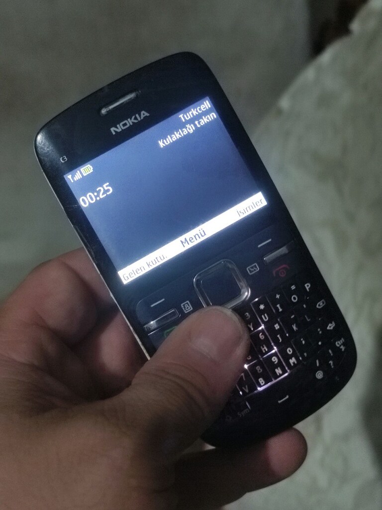 TEMİZ SORUNSUZ YURTİÇİ TÜRKİYE KAYITLI NOKİA C3-00 CEP TELEFONU - 6