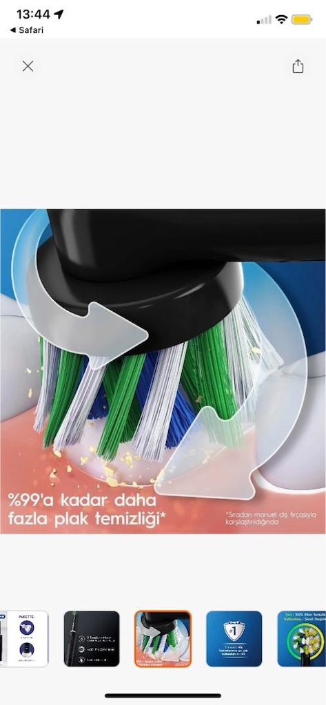 KAPALI KUTU~Oral-B Vitality Pro Siyah Şarjlı Diş Fırçası - 5