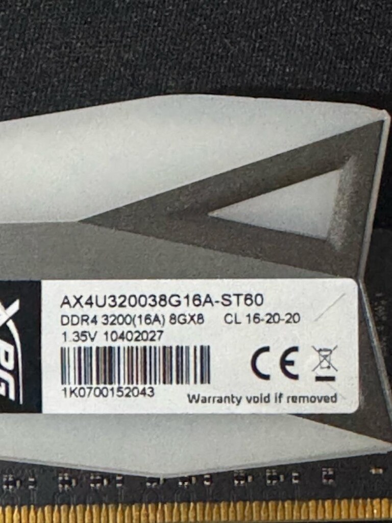 XPG 8+8 Gb DDR4 RAM - 3