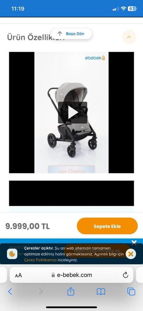 Joie chrome bebek arabası - 3