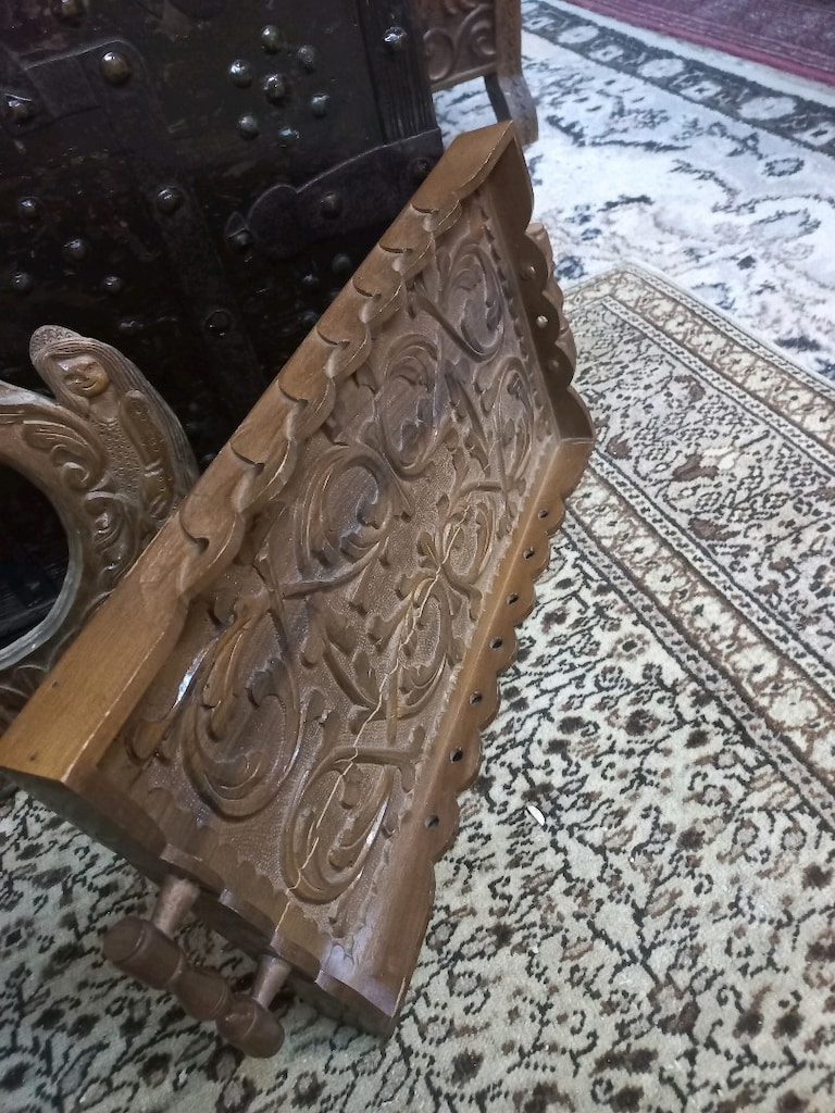 Antika Ahşap Tepsi - 5
