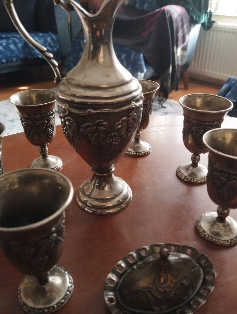 Antika fincan ve sürahi lokum takimi - 4
