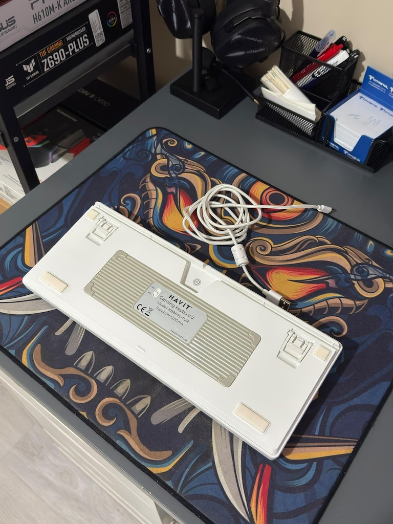 Havit Gamenote KB884L RGB TKL Red Switch Kablolu Mekanik Klavye - 3