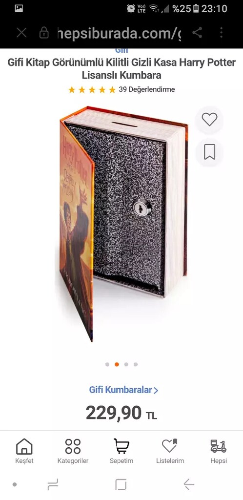Kitap görünümlü gizli kasa - 5