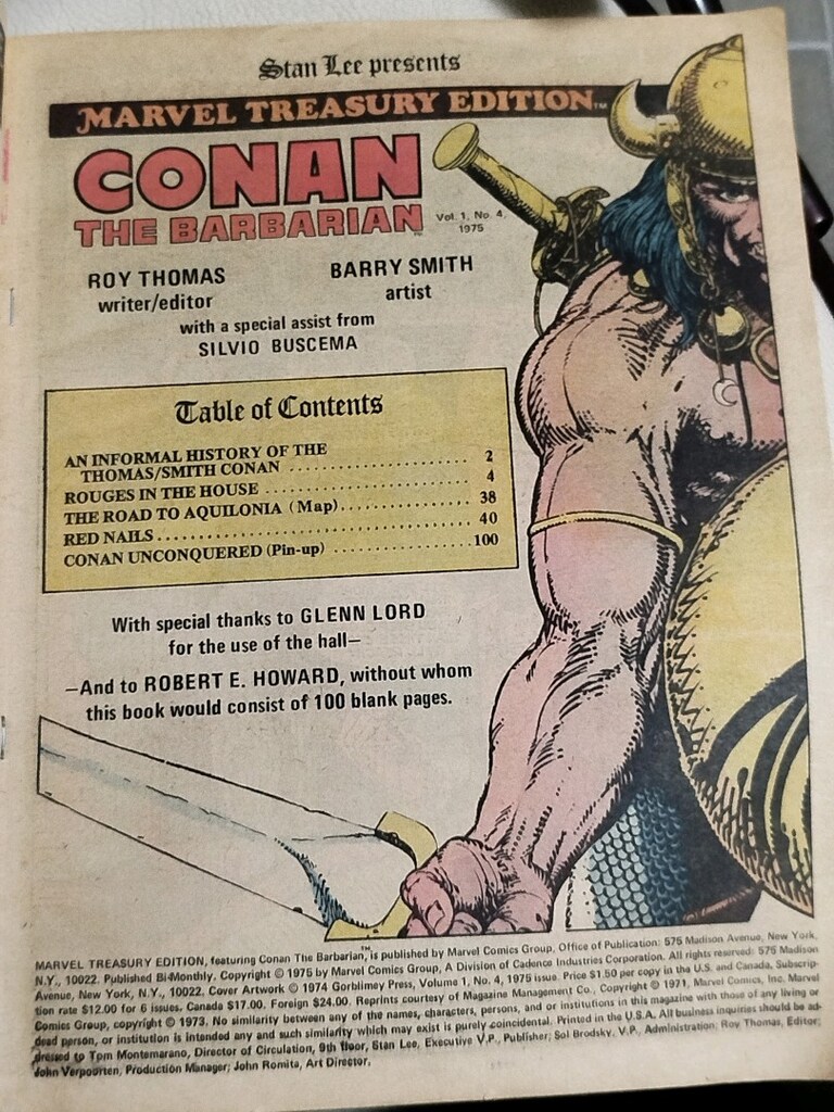 CONAN THE BARBARIAN Marvel Treasury Edition #4, İNGİLİZCE - 3