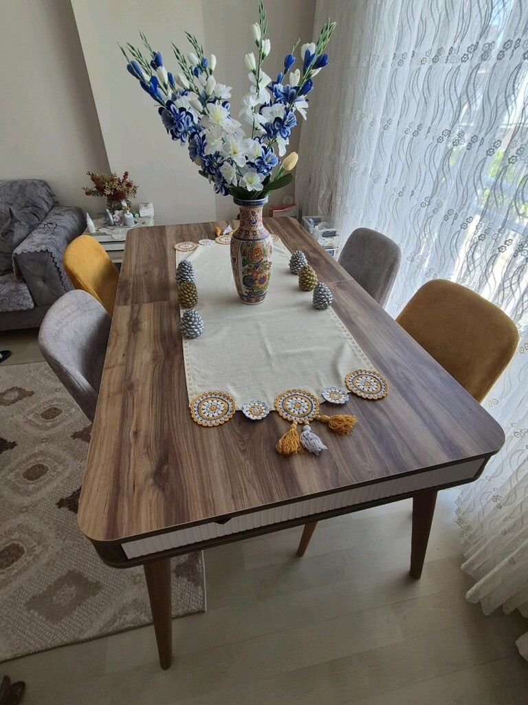 açılabilir yemek masası takımı - 4